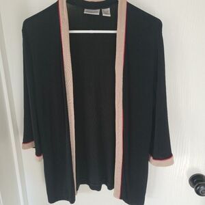 ~ Womens gold red and black Chico sweater